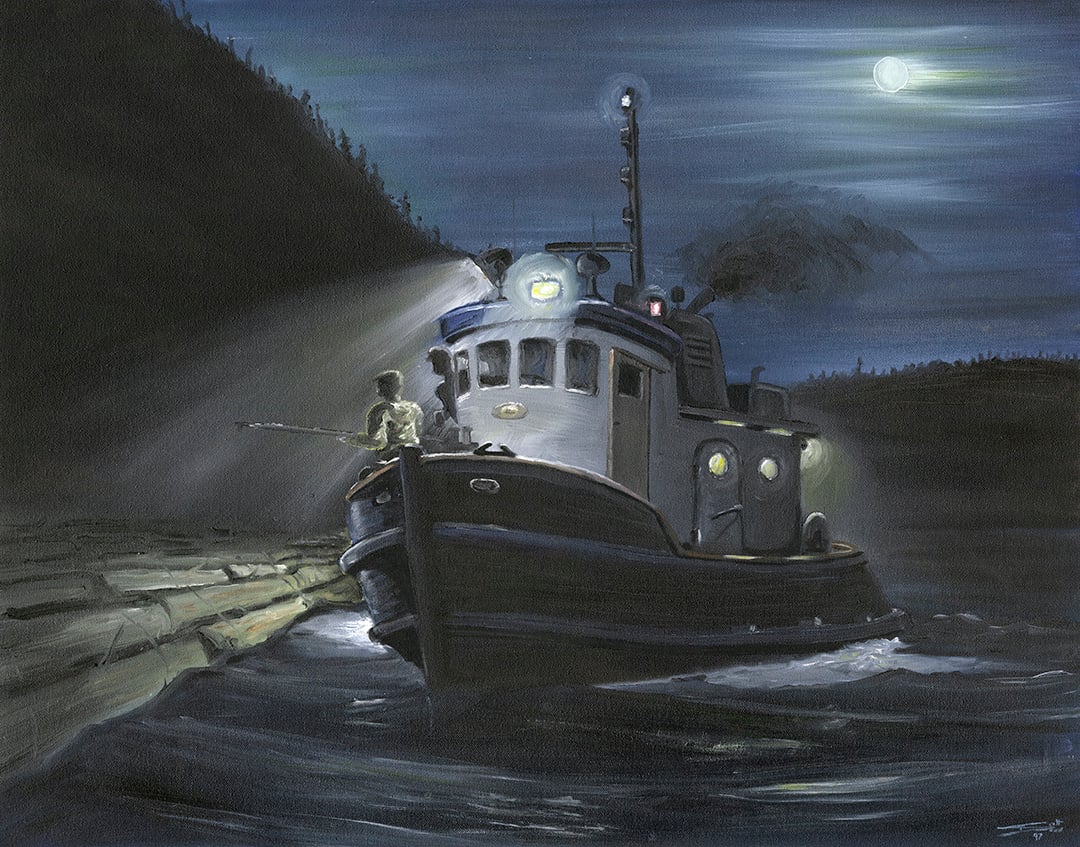 Tugboat at Night cc Soc