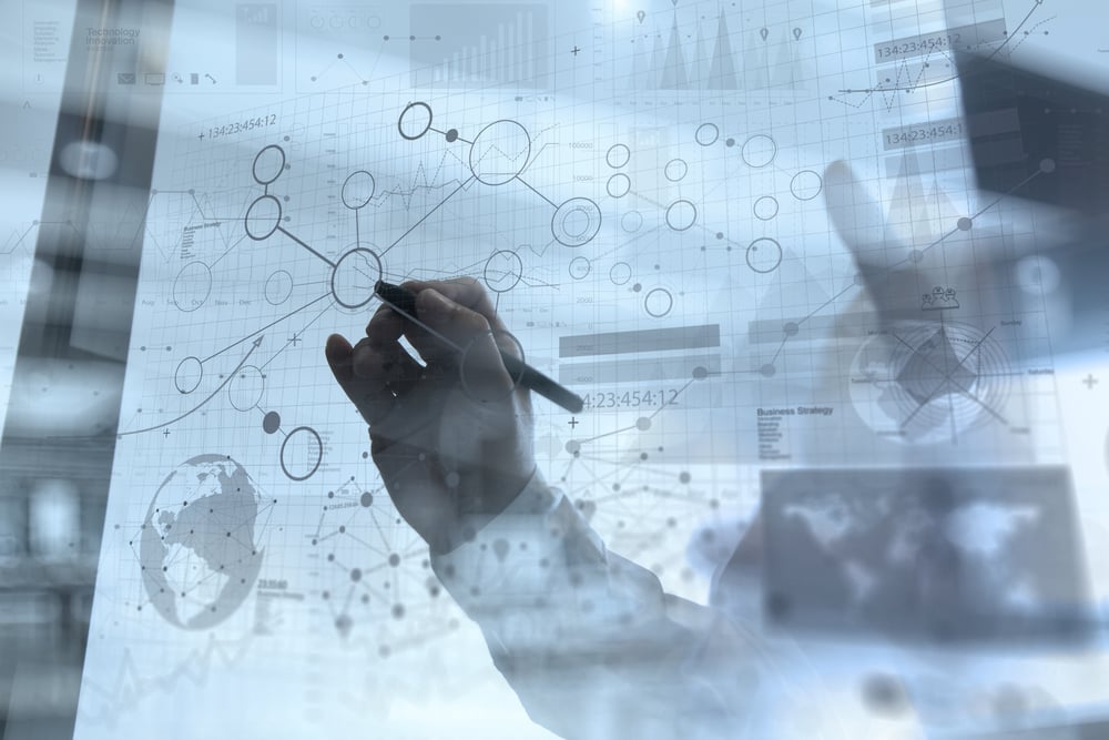 businessman hand working with modern technology and digital layer effect as business strategy concept businessman hand working with modern technology and digital layer effect as business strategy concept